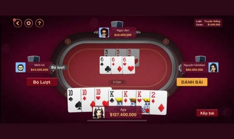Bàn chơi Tiến Lên Miền Nam Tại Nhà Cái Loto188