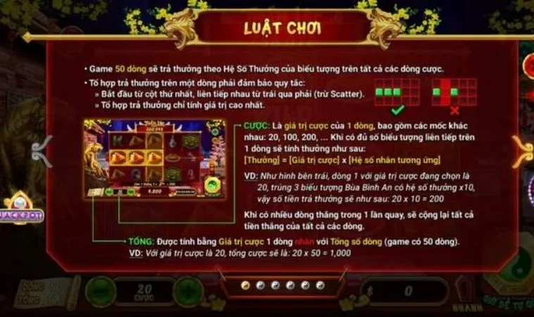 Luật chơi Nổ Hũ Xin Xăm tại Loto188